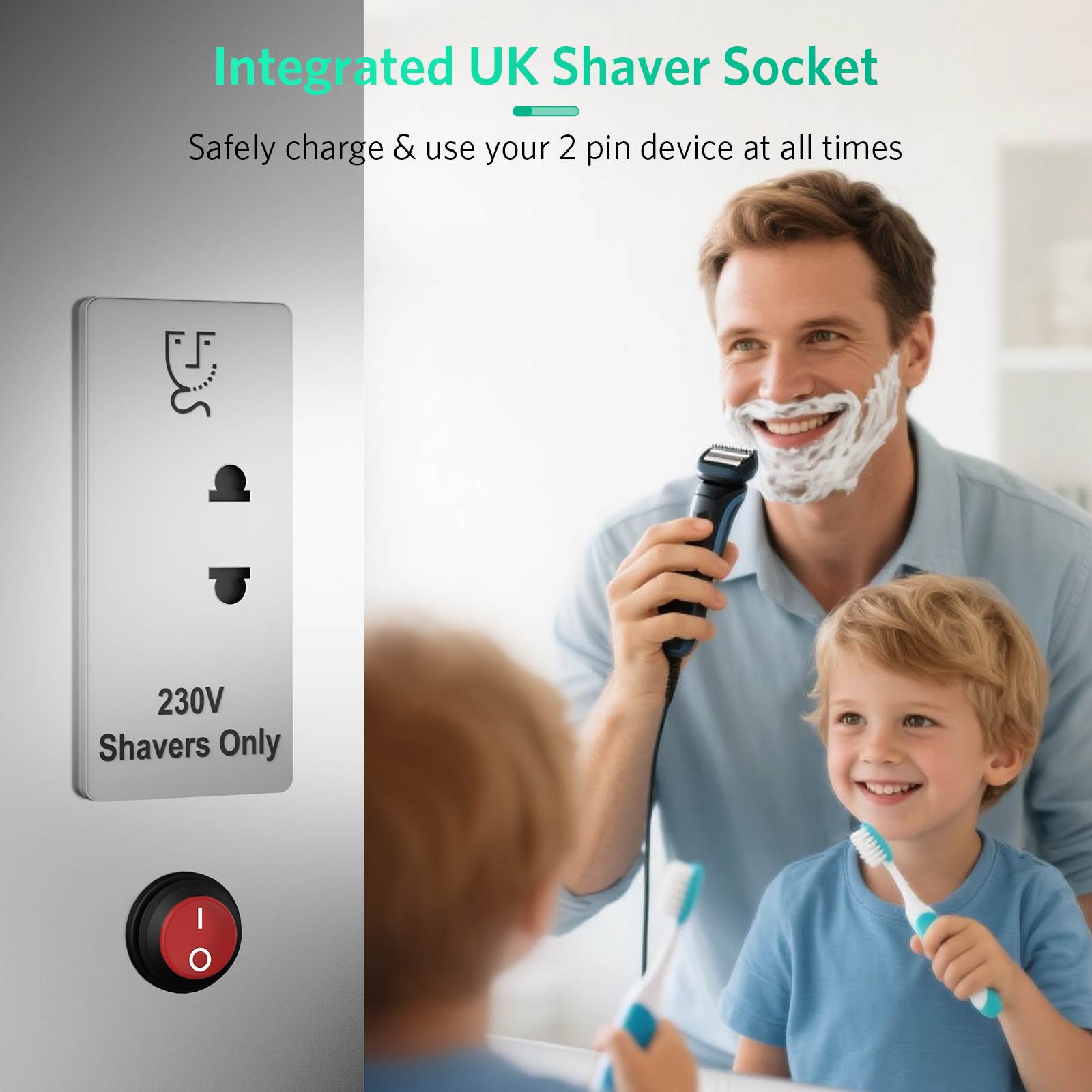 LED Mirror Cabinet with White Aluminum Demister Shaver Socket 50 x 70c ...